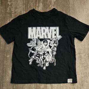 GAP Black Short Sleeve Tee with Graphic Print